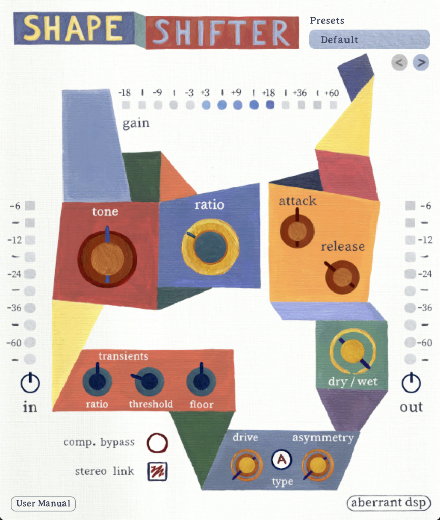 Aberrant DSP Shapeshifter GUI