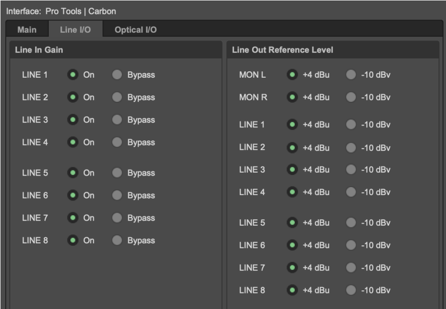 Pro Tools Carbon Line IO